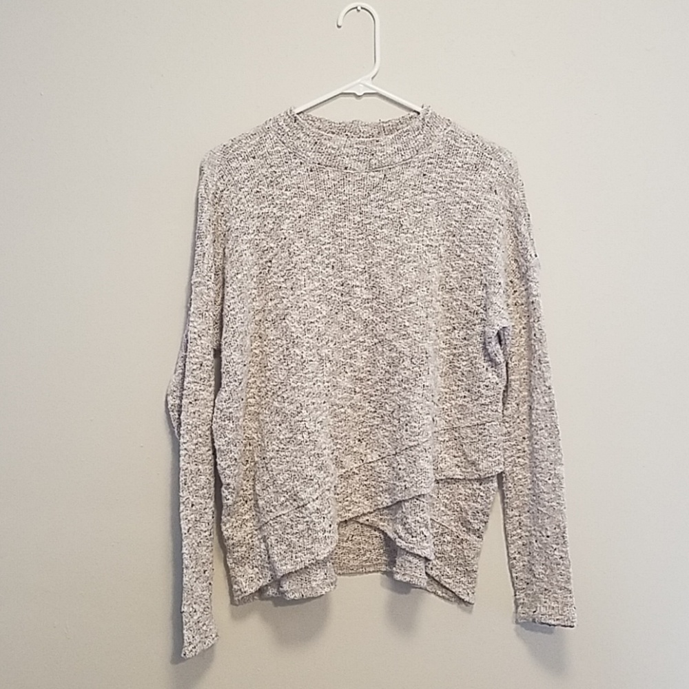 Beige / Cream Wrap Sweater